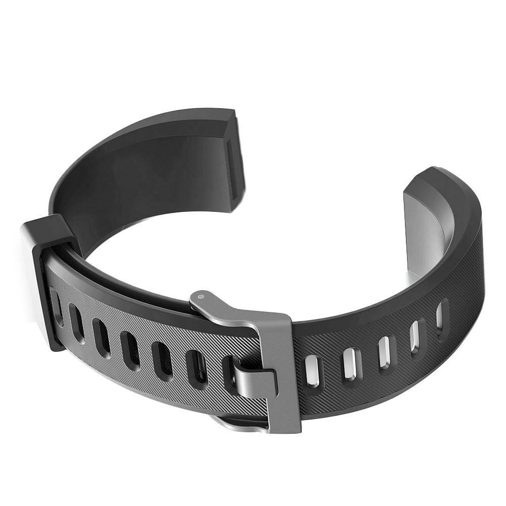 Silicone Sport Wrist Strap Watch Band for ID115Plus HR Smartwatch (Black)