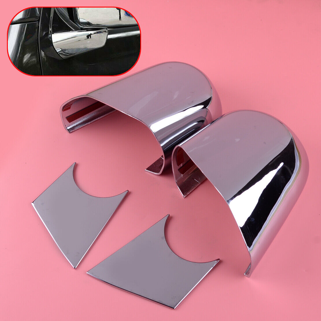 4X Rearview Mirror Bottom Base Cover Trim fit for Jeep Wrangler JL 18-19 Ly