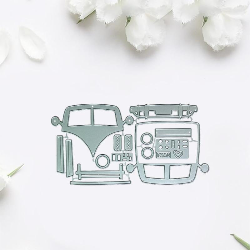 Summer Camper Car Metal Cutting Dies for DIY Scrapbooking Diary Embellishments