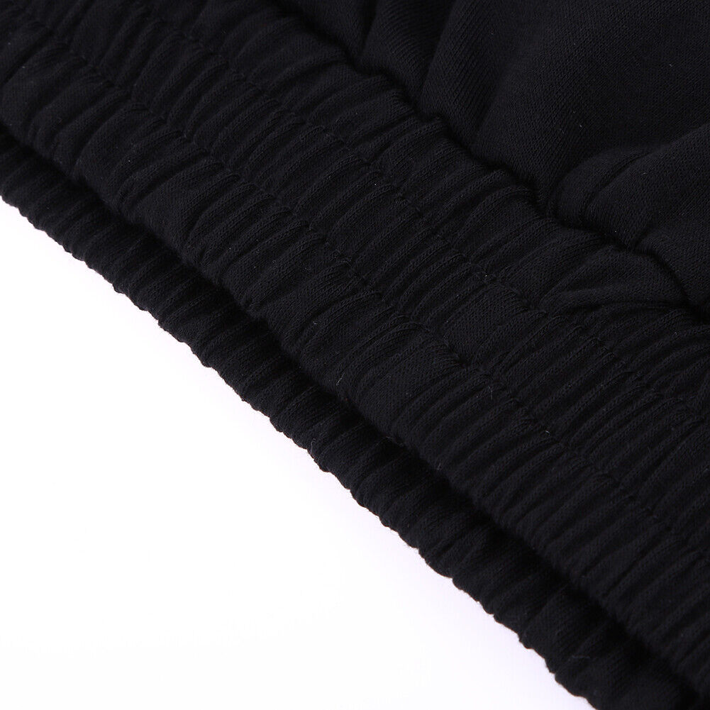 Women Sports Suit Letter Print Black Tops Short Pants Tracksuits (XL)