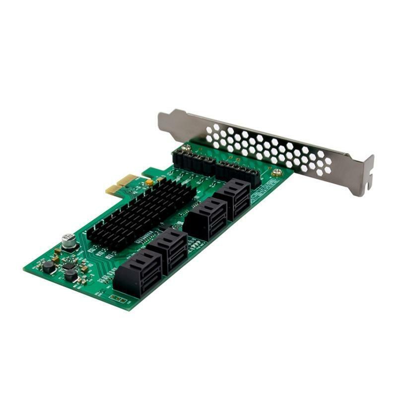 8 Ports PCIe Sata Controller Internal Expansion Card PCI-E to Sata 3.0 Adapter