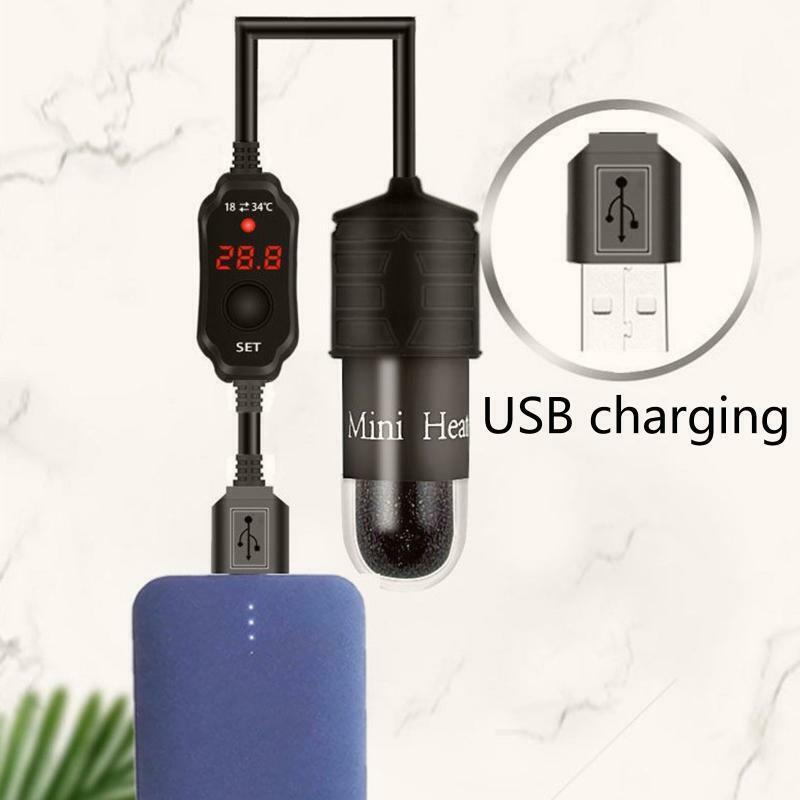 Small Aquarium Submersible Heater Aquatic Reptile Heaters for Horned Frogs