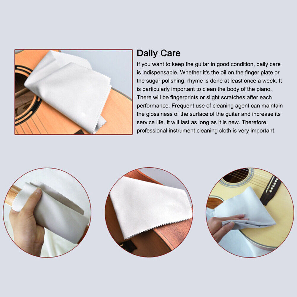 Guitar Cleaning Polishing Polish Cloth for Piano Violin Musical Instrument