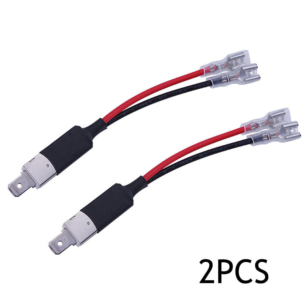 2pcs H1 LED Conversion Wiring Cable Adapter Holder for LED Headlight Bulbs