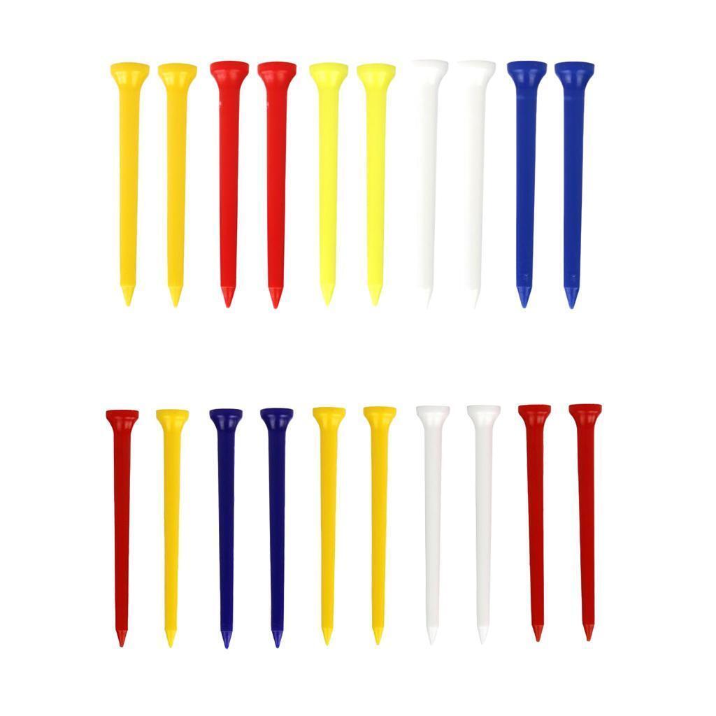 20Pcs Premium Plastic Golf Tees Crown Claw Tee Replacement Assorted