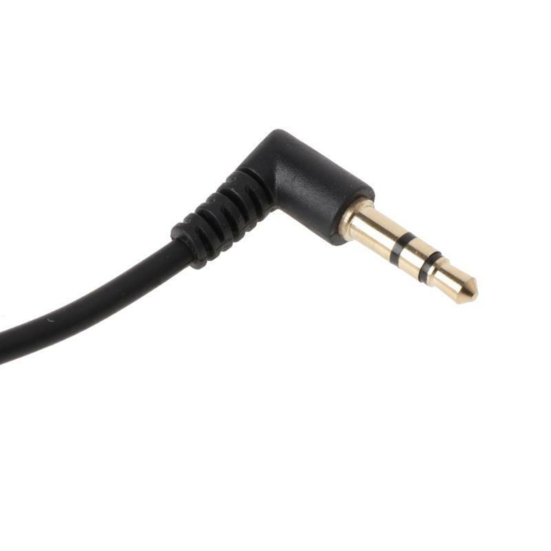 90 Degree Right Angled 3.5mm Jack Male To Male Stereo Audio Cable For Car AUX