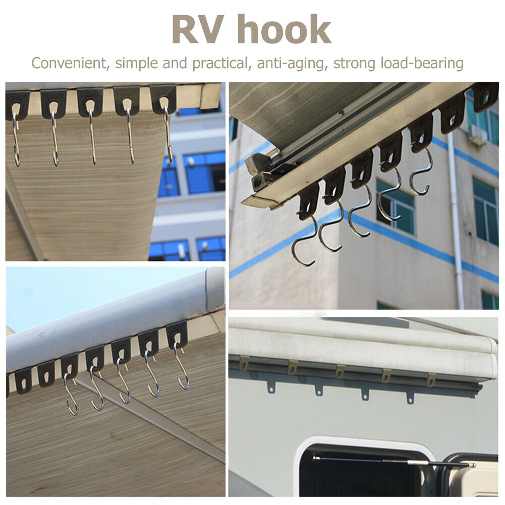 5pcs Caravan Clothes Hook Awning Hanger Holder Trailer Modified Shed Hooks