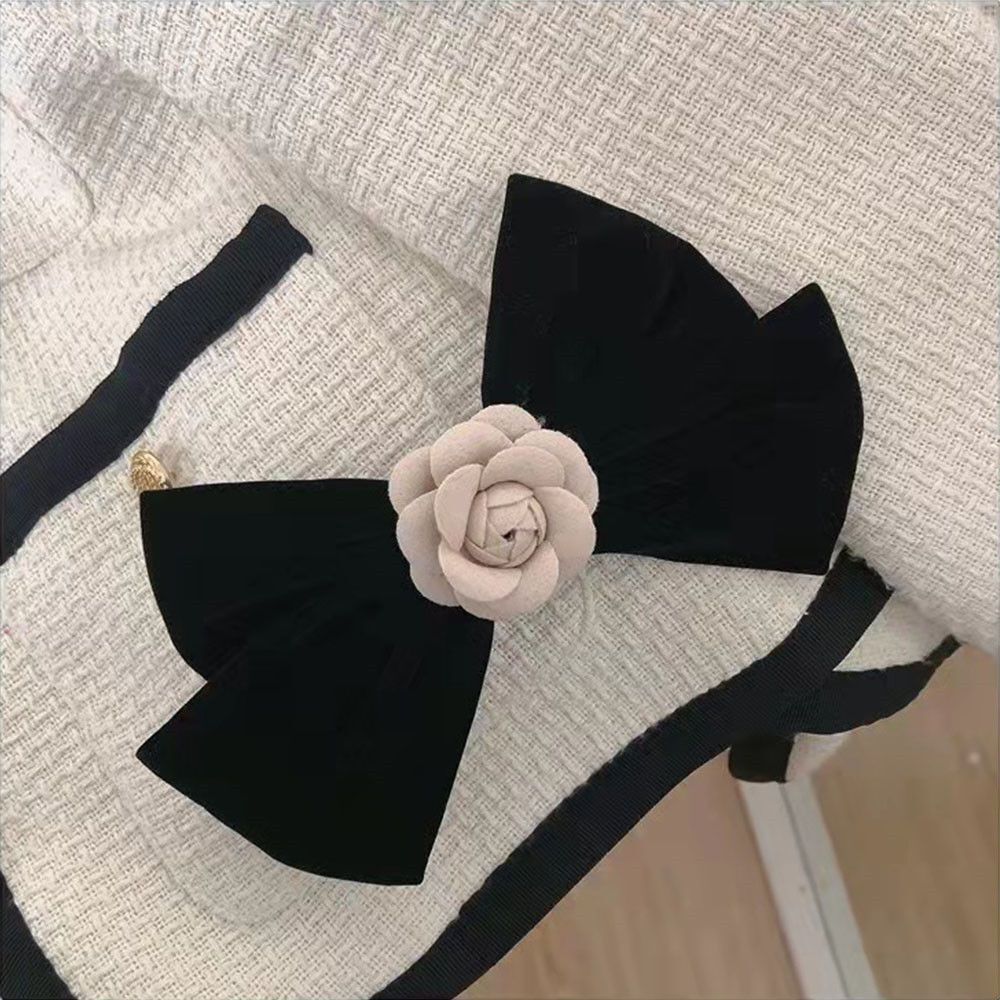 Barrette Women Hairgrip Headdress Bow Hairpins Hair Clips Camellia Flower