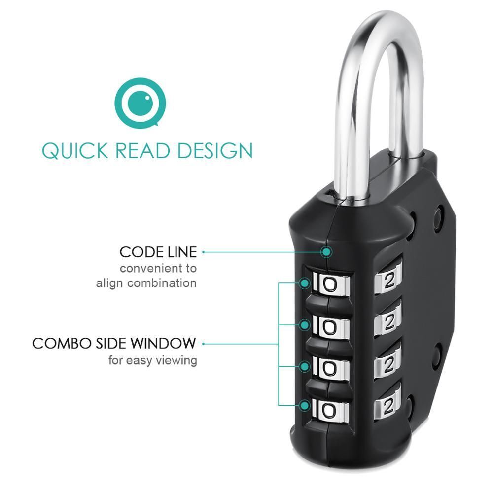 Digit Padlock Lock Package Cabinet Locker Number Locks Combination Lock Padlock