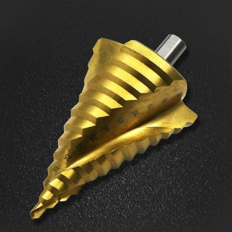 6-65mm Large Spiral Groove Step Drill Cone Drill Bit High Speed Steel Drill
