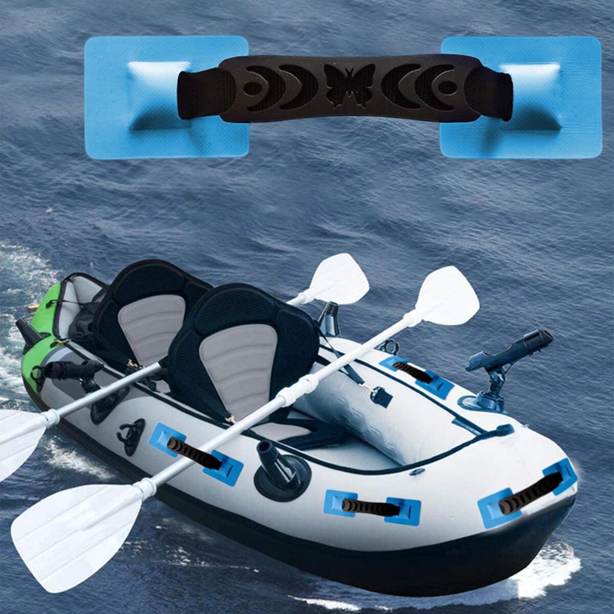2x Portable Boat Side Carry Handles for Canoe Surfboard Fishing Boat Armrest