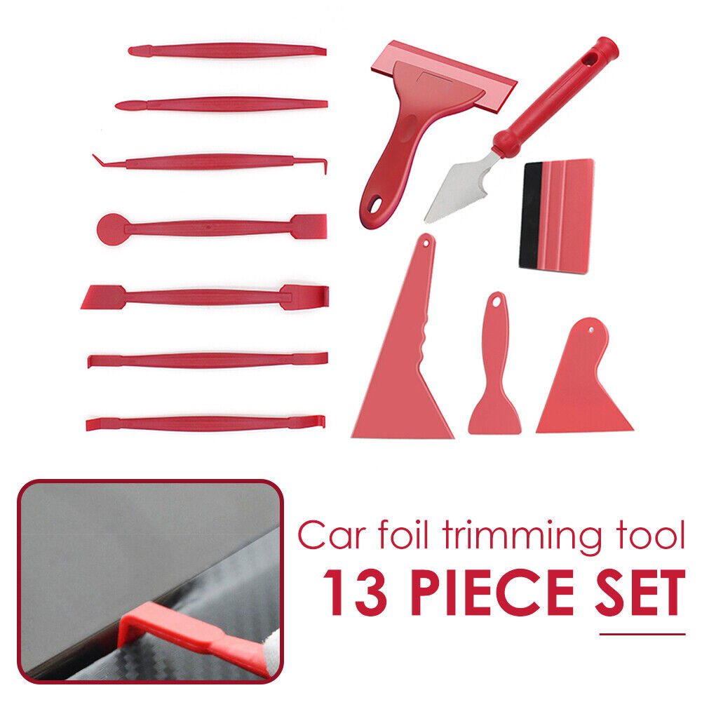 13pcs/set Car Vinyl Wrap Tool Kit Film Wrapping Window Tinting Squeegee
