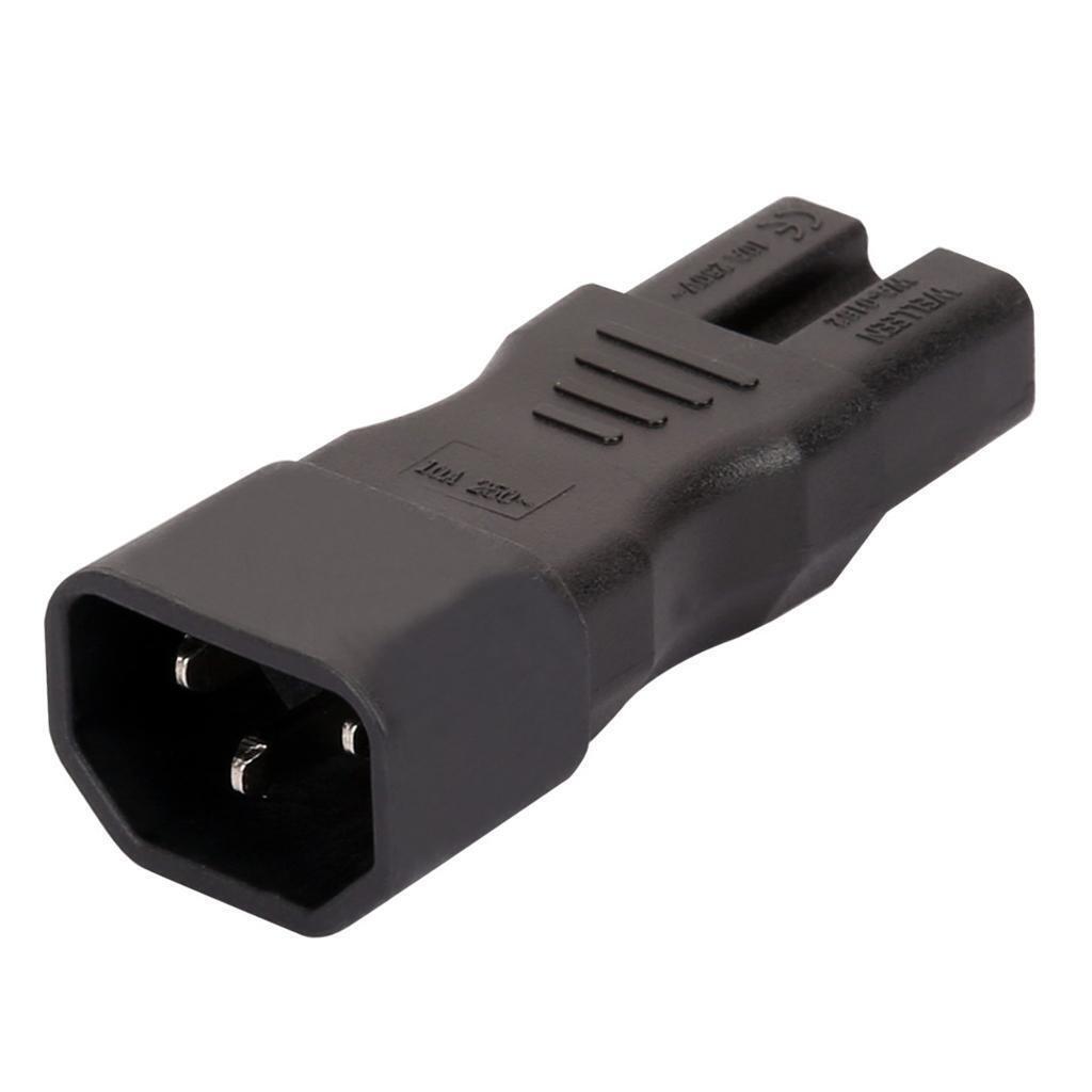 Power Supply, IEC 320 C14 Male to 320 C15 Female Converter Adapter