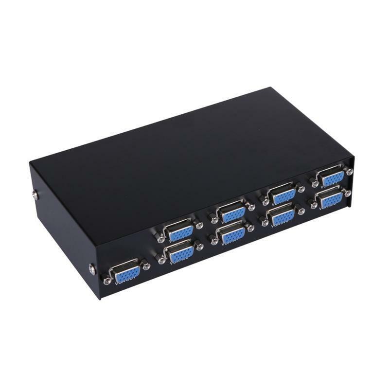 Solid Frame  8 Way VGA Switches Computer Teaching System Props Suitable for LCD