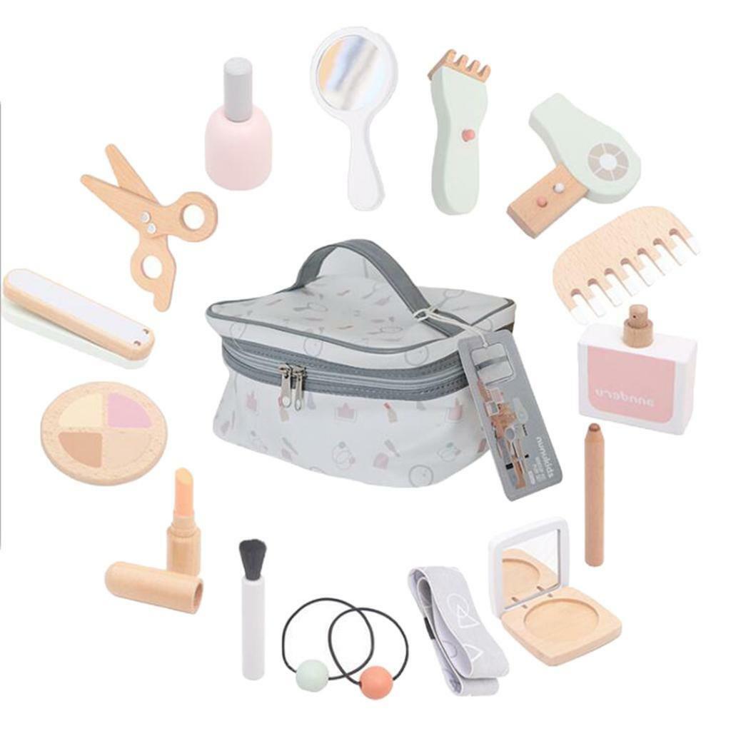 Wooden Girl  Makeup  Scissors with Cosmetic Bag Gifts