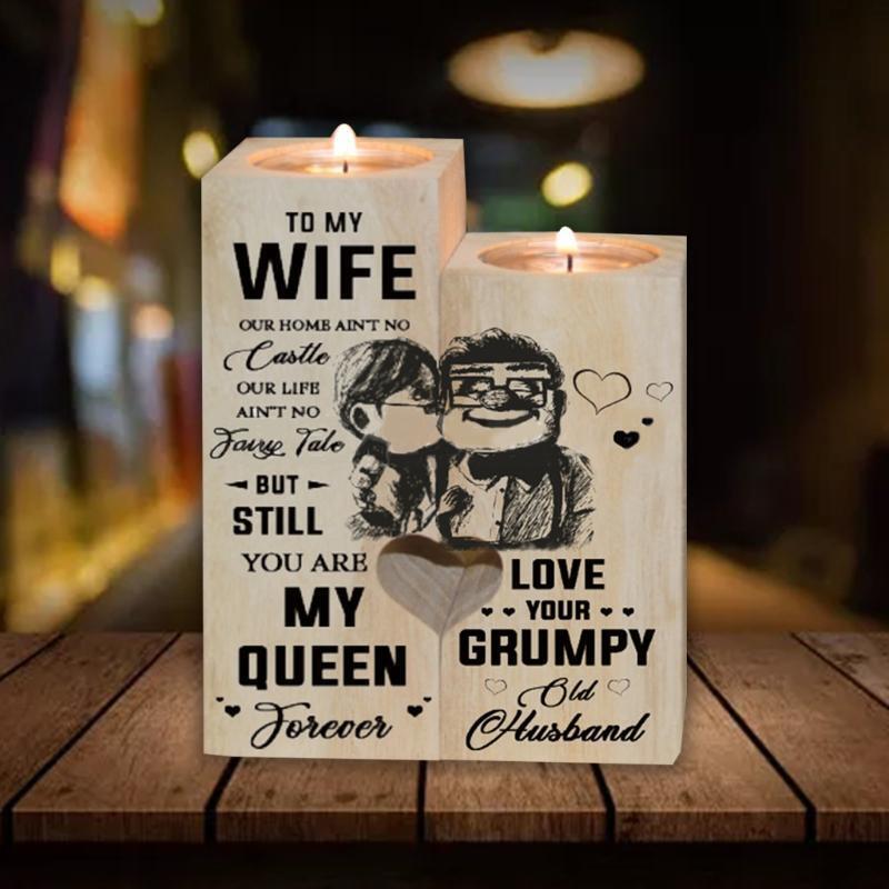 Candle Holder - for Wife - You are My Queen Forever - Gift for Birthday, Anniver