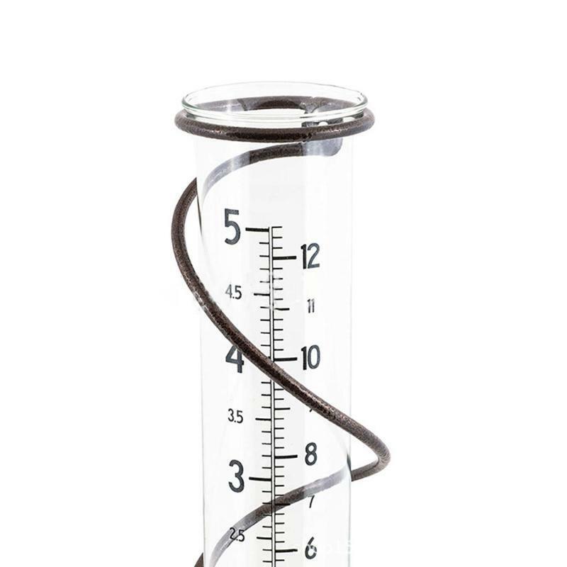 Rain Gauge Outdoor S piral Rain Gauge Garden Outdoor Water Gauge Rainfall Test