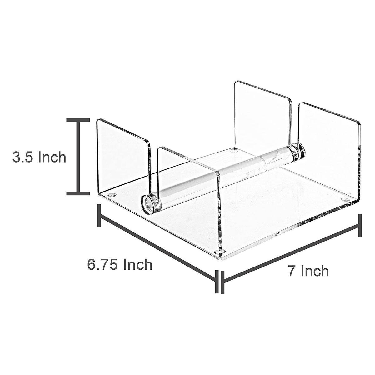 Acrylic Guest Towel Napkin Holder Square Clear for Countertops Hotel Party