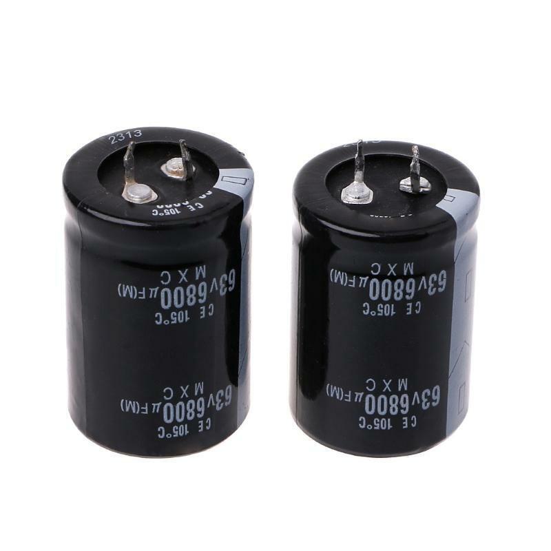 2PCS 63V 6800uF 6800MFD Electrolytic Capacitor Dimension 30mm×45mm Cylindrical