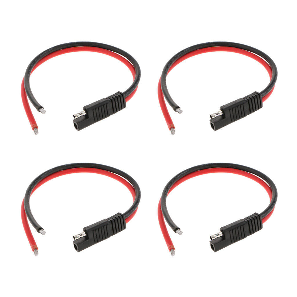4x 10AWG SAE Harness DIY Extension Cable For  Charger 30cm