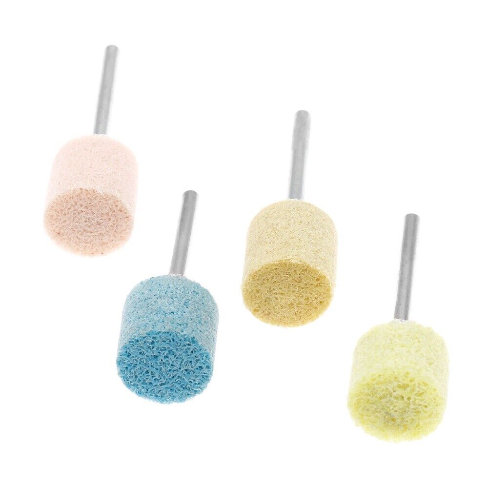 4Pc 12mm 0.47inch Head Dia Grit 150# 240# 320# 600# Nylon Polishing Head Buffing