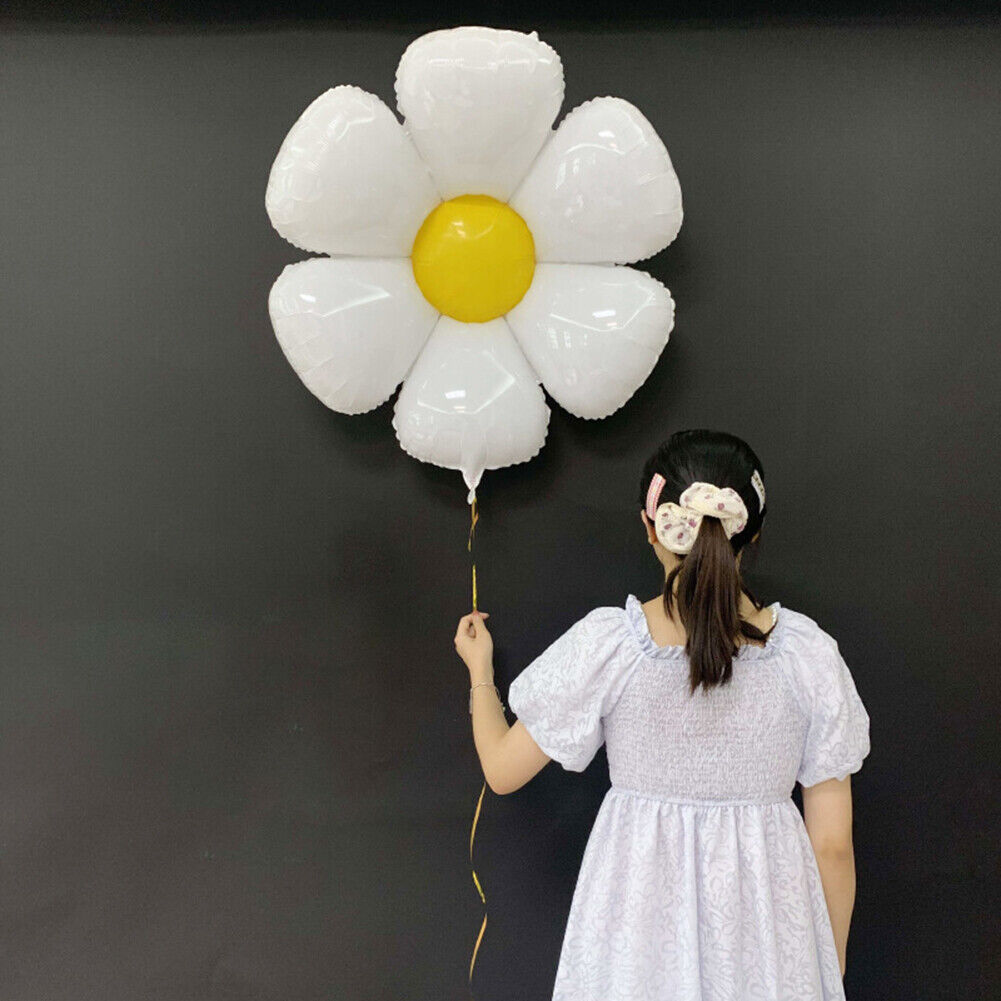 INS Daisy Aluminum Film Balloon Sun Flower Birthday Photo Prop (Big Daisy)