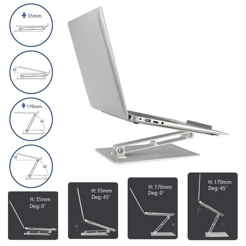 Adjustable Ergonomic Laptop Holder for Laptops 10-17 inches Shockproof Stable