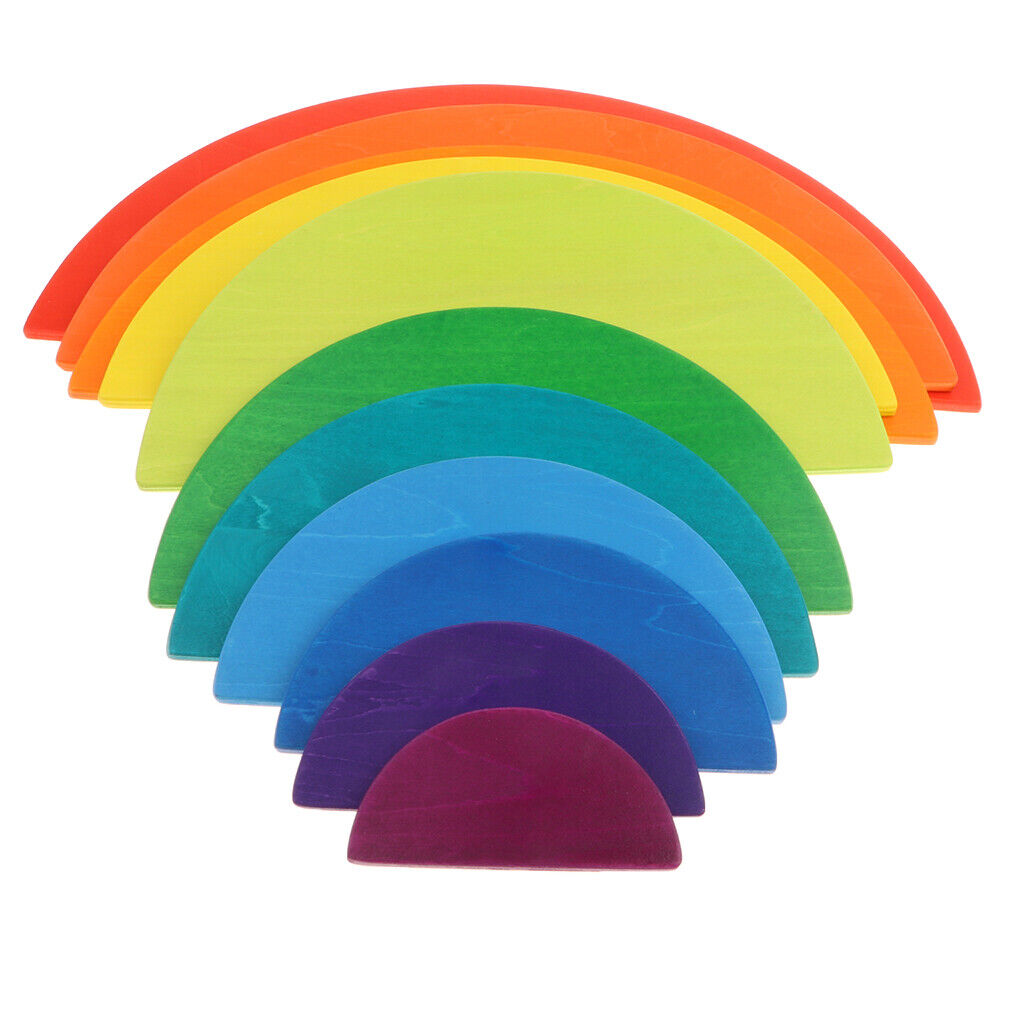 11-piece Rainbow Puzzle   of , Pegging And Stacking