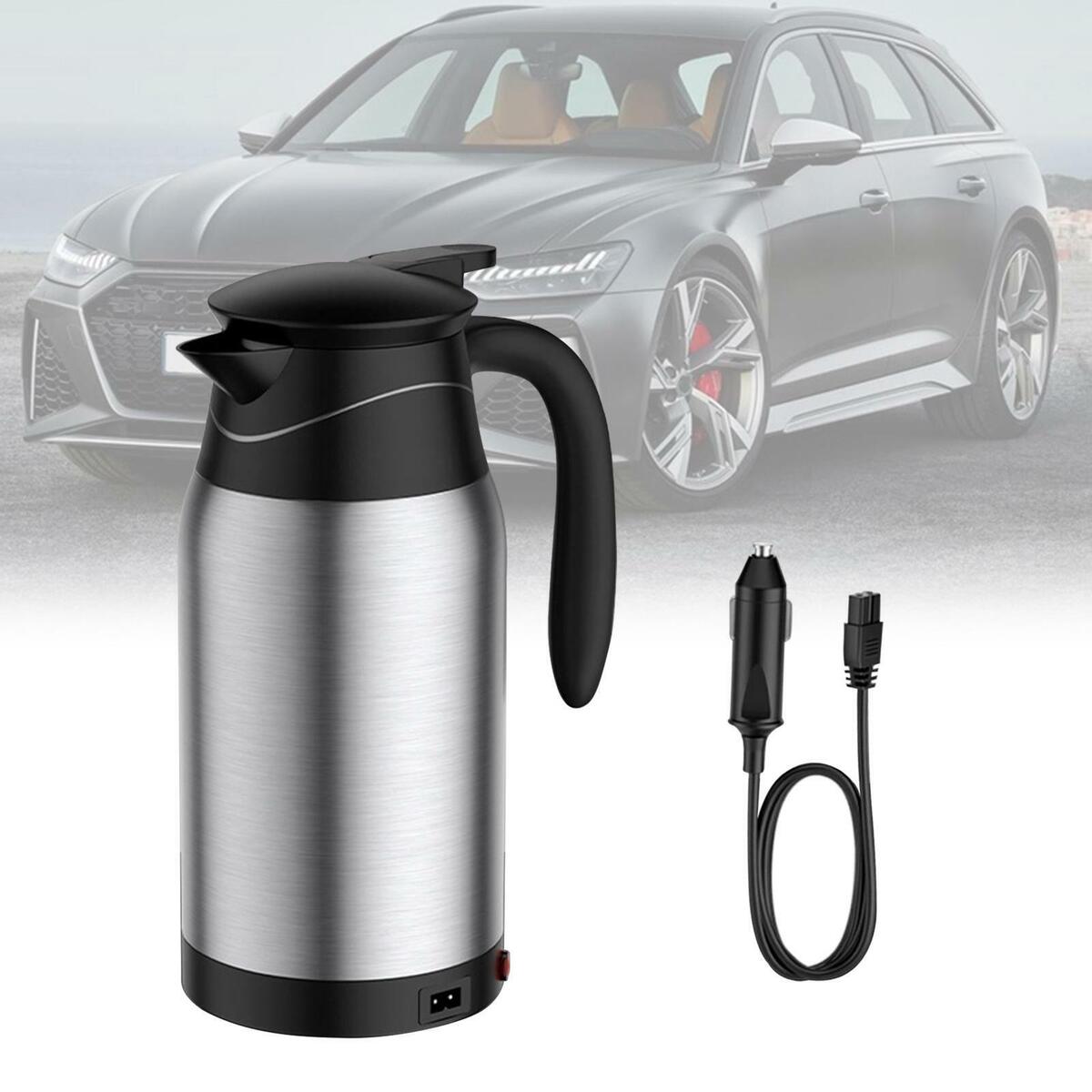 Stainless Steel Car Kettle Boiler Travel 12V/24V Tea 1L   Camping