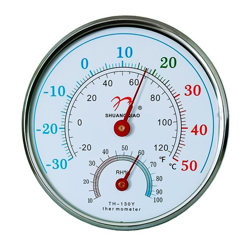 Wall Hanging Thermometer Hygrometer No Needed Battery Fit for Indoor Outdoor