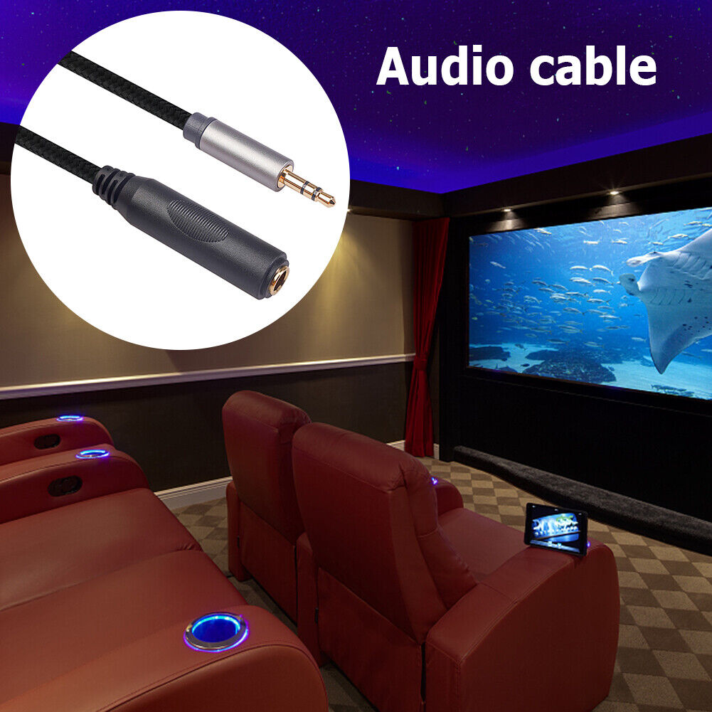 2pcs Audio Cable 3.5mm Male to 6.35mm Female Phones Stereo Audio Adapter
