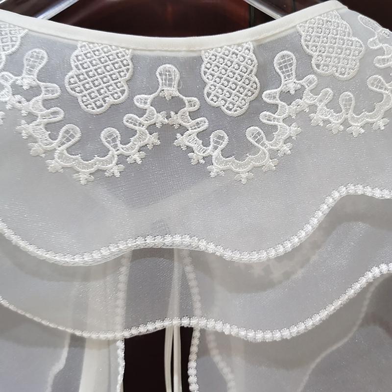 False Collar Shoulder Embroidery Collar Detachable Collar Venise Lace Up