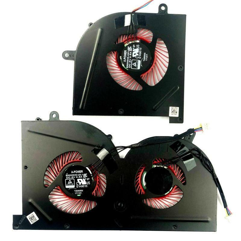 Laptop CPU Cooling Fan for MSI GS63 GS63VR GS73 GS73VR MS-16K2 5V 4 Pin 4 Wire