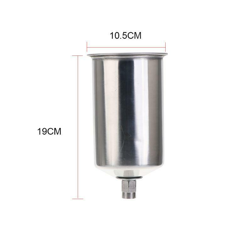 Spray Paint Cup Large Capacity Paint Cup Metal Spray Paint Gun Airbrush Cup Pot
