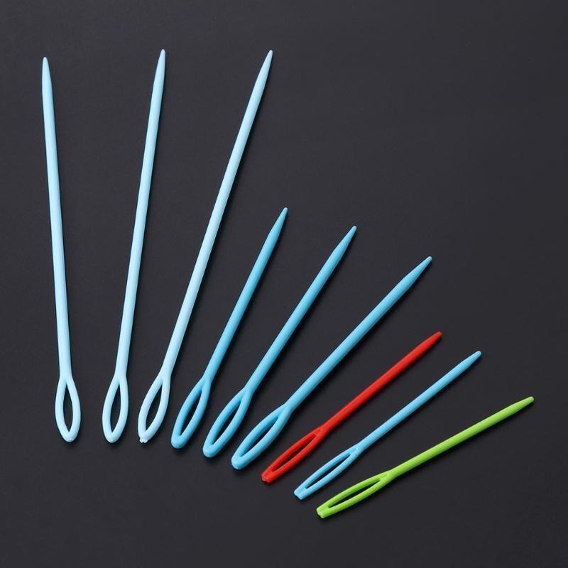 Plastic Sewing Needles Set of 9 Beginner Starter Mother Projects Crafts