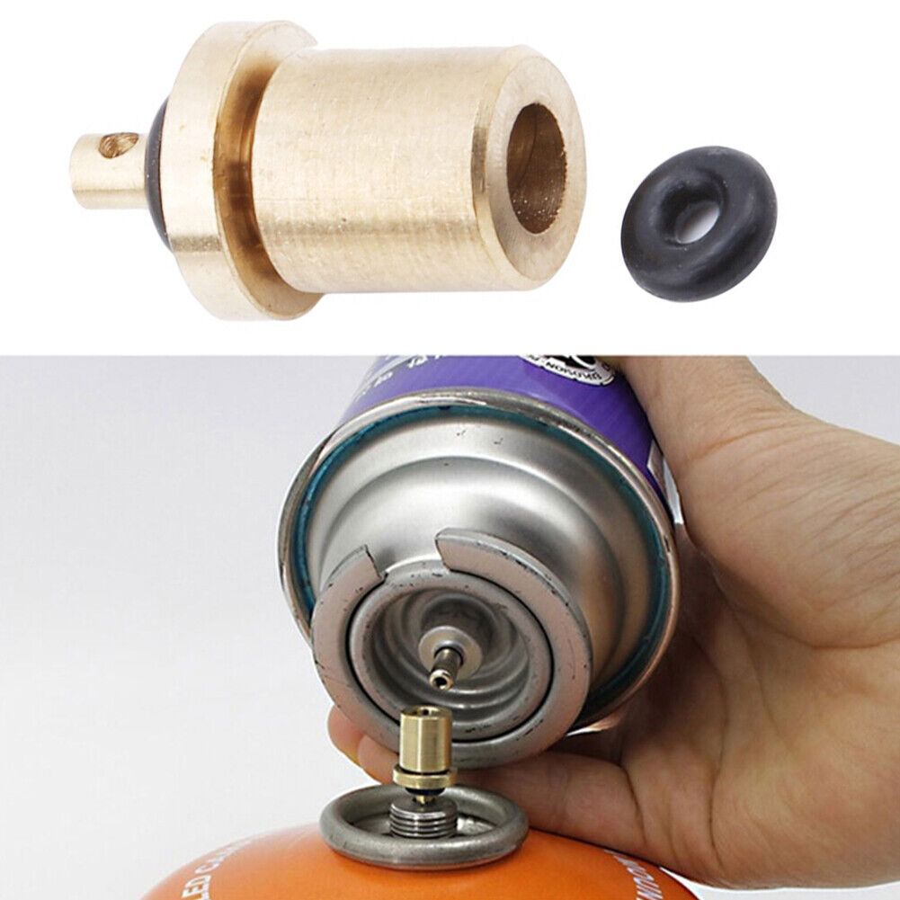 Outdoor Camping Portable Stove Refill Adaptor Gas Cylinder Tank Fill Valve