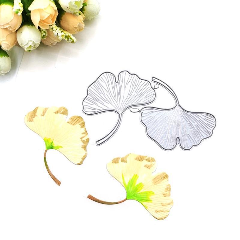 Ginkgo Biloba Metal Cutting Dies Stencil Scrapbooking DIY Album Stamp Paper Card