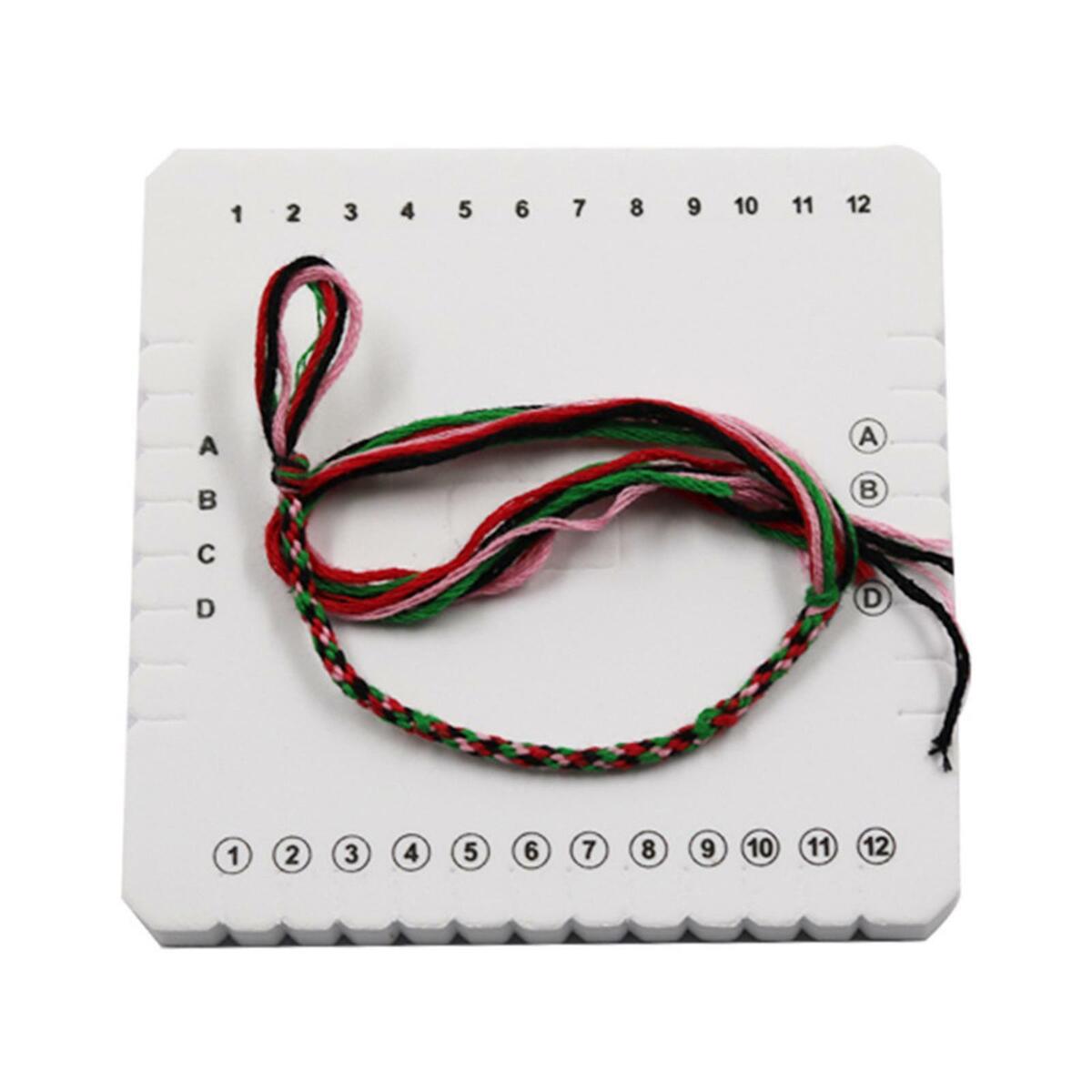 4x Kumihimo Beading Cord Disc Braided Plate DIY Bracelet Jewelry Loom Board