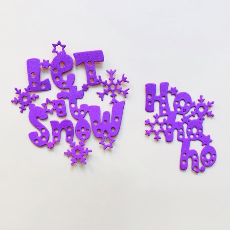 Let It Snow Metal Cutting Dies Stencil Scrapbooking DIY Album Stamp Paper Card