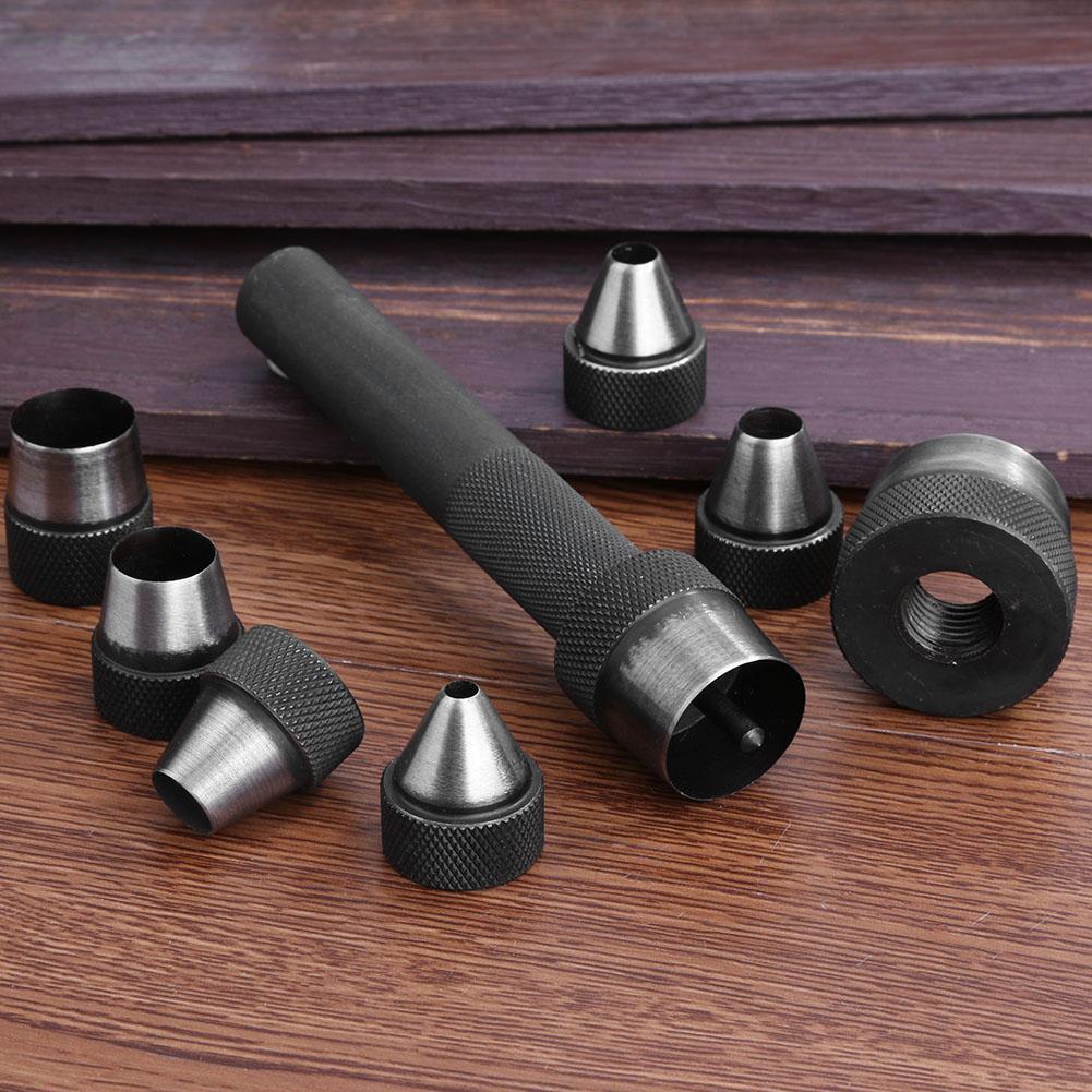 10pcs Heavy Duty Hollow Punch Kit Tool Set Gasket Leather Rubber Punching