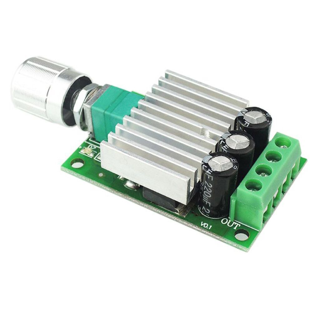 24V 10A Adjustable DC Motor Speed Controller Fan Motor Speed Regulator Dimmer