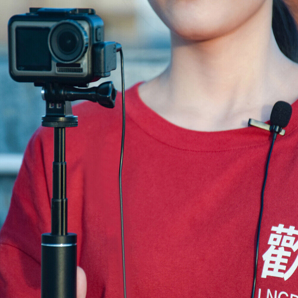 For OSMO ACTION Camera Vlog Video Recording 3.5mm Mini Clip-On Microphone