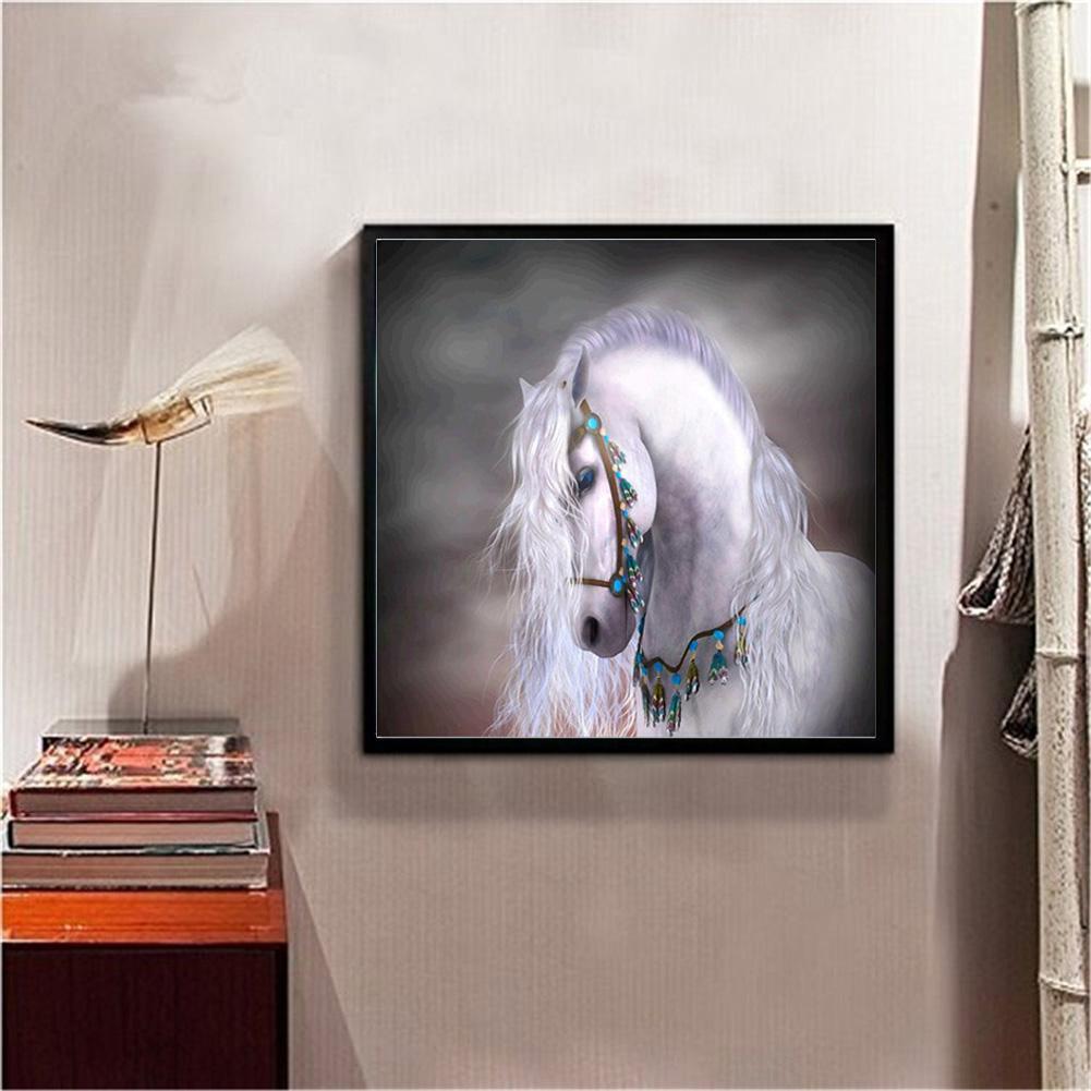 Horse 5D Round Diamond Painting Embroidery DIY Needlework Cross Stitch Set