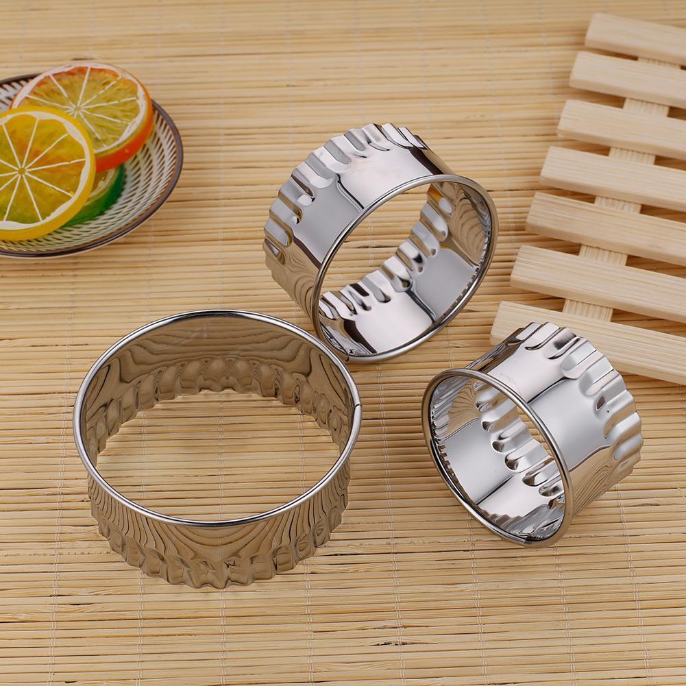 3pcs Stainless Steel Dumpling Mold Dough Press Cutter Pastry Maker Tool