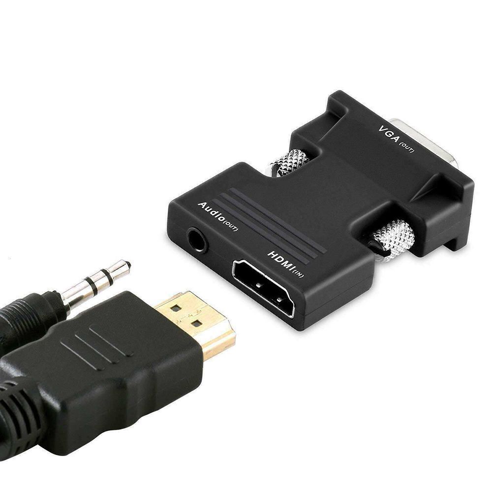 Projector Audio Adapter HDMI-compatible Converter HDMI to VGA Cable HDMI Female