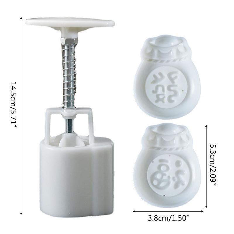 50g Cute Blessing Bags Shaped Pastry Moulds Mooncake Mold Plastic Mooncake Mould