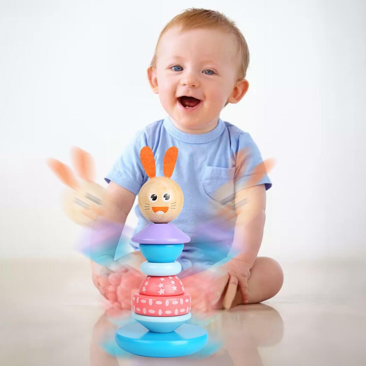 2 Pieces Stacking Puzzles  Sorting Rings Interactive Creative