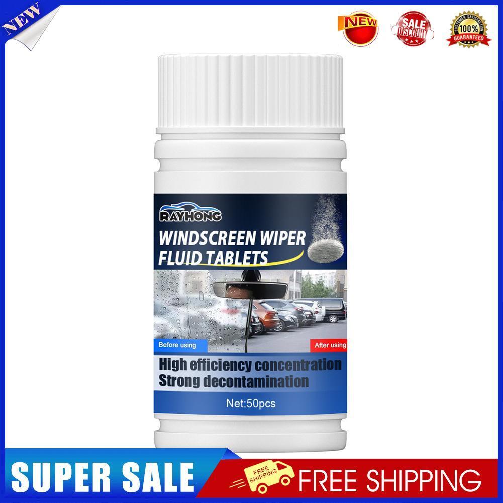 50pcs Car Windshield Effervescent Tablets Solid Washer Agent Dust Removers