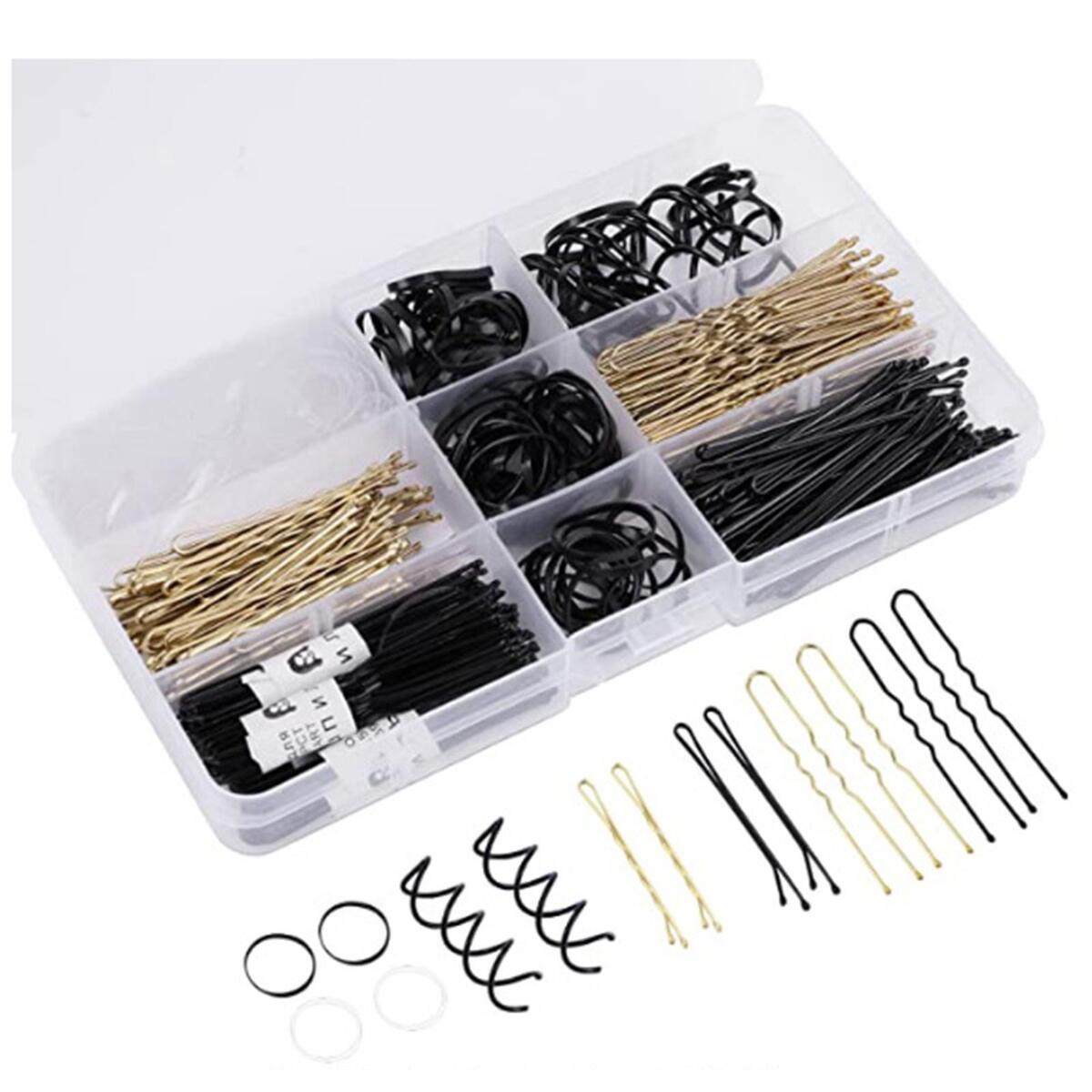 343 Count Metal Hair Pins Hair Clips Kit Portable for Women Girls Hair Styling