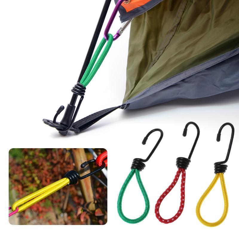 Elastic Rope Buckle Tent Hook Cord Fastener Fixing Band Outdoor Camping Supplies